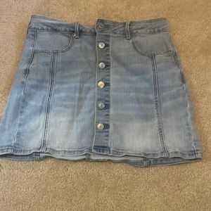 American Eagle high-rise denim skirt